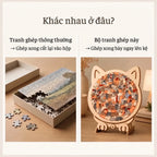 LACIAGA Tranh Ghép Gỗ Hình Thú Cưng Dễ Thương